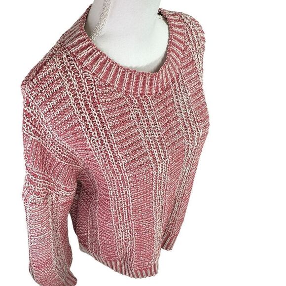 Stitch + Feather Cozy Danika Two Tone Sweater in Mauve Size S - Picture 9 of 13